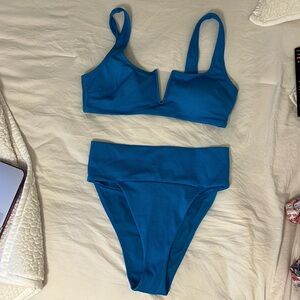 Blue bikini